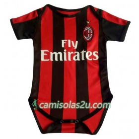 Camisolas de Futebol AC Milan Mini Equipamento Principal 2018/19 Manga Curta